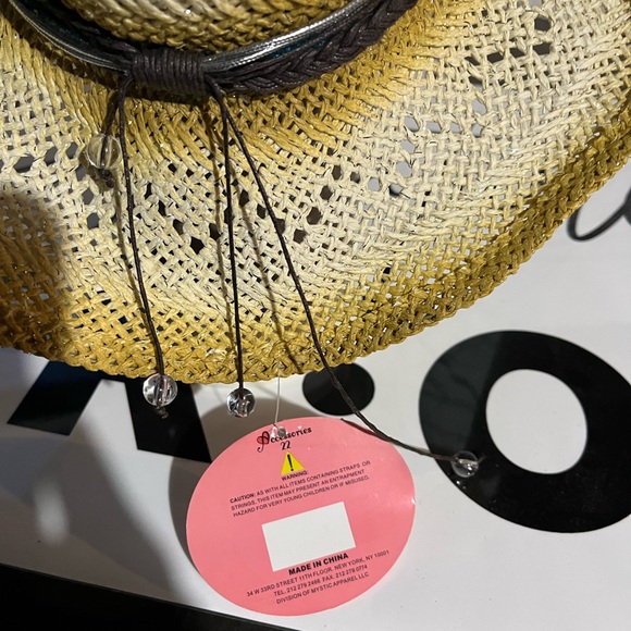 Accessories 22 Paper Straw Sun Hat One Size Fits All NEW $15 - Picture 5 of 5